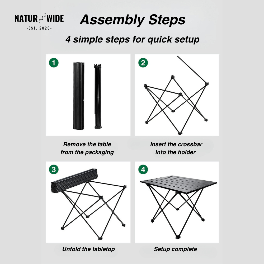 Ultralight & robust camping table