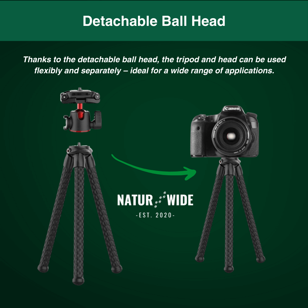Flexible Octopus Tripod – Versatile for Camera & Smartphone