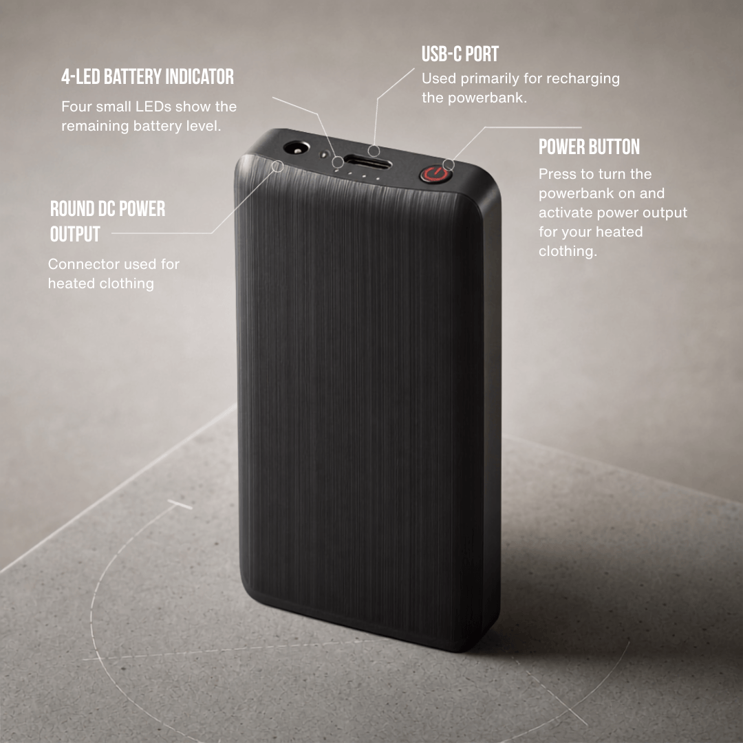 Power Bank Pair for Heated Socks — 3.7V / 2A, 2×4,000 mAh