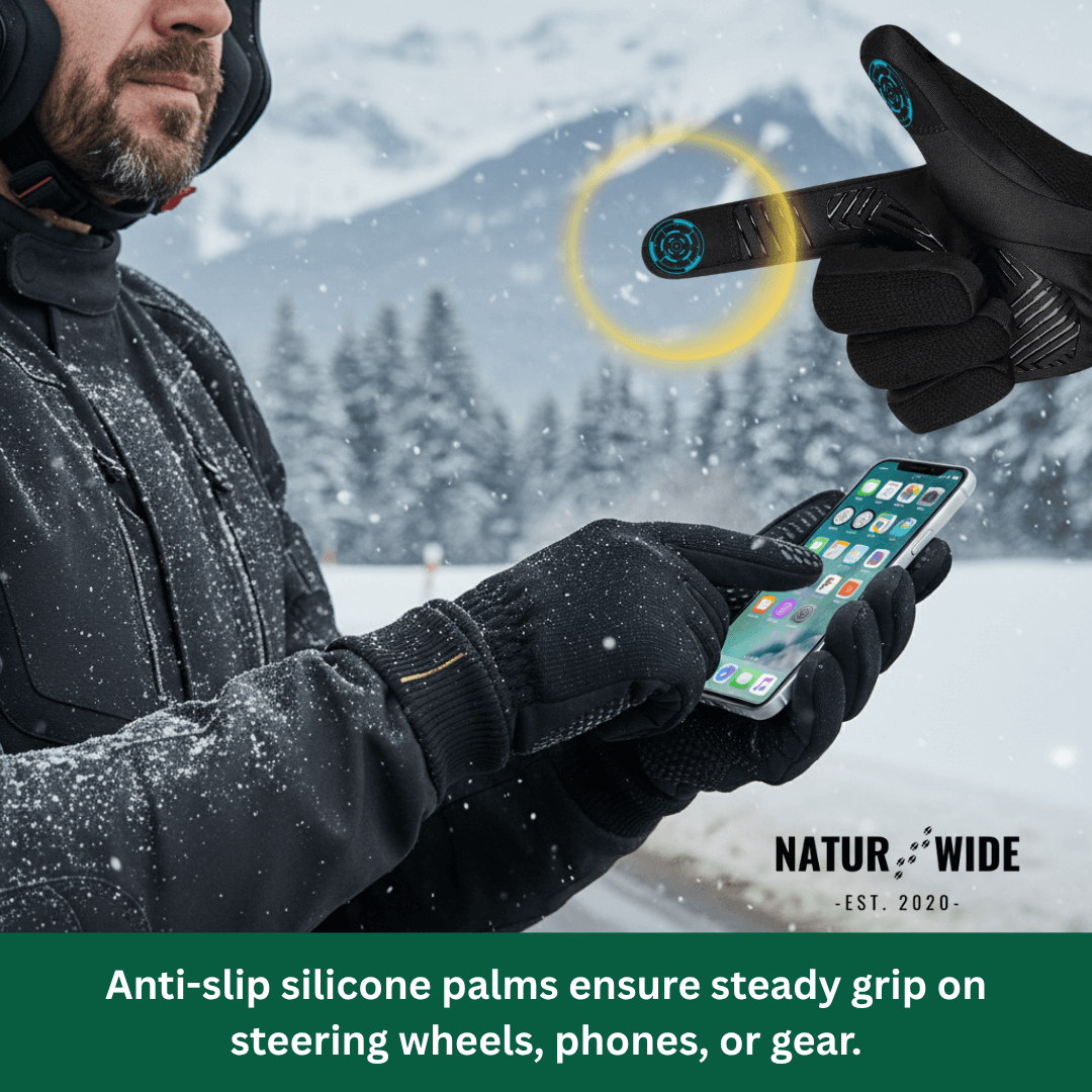 Winter Outdoor Sport Gloves – Touchscreen, Windproof & Anti-Slip Gloves