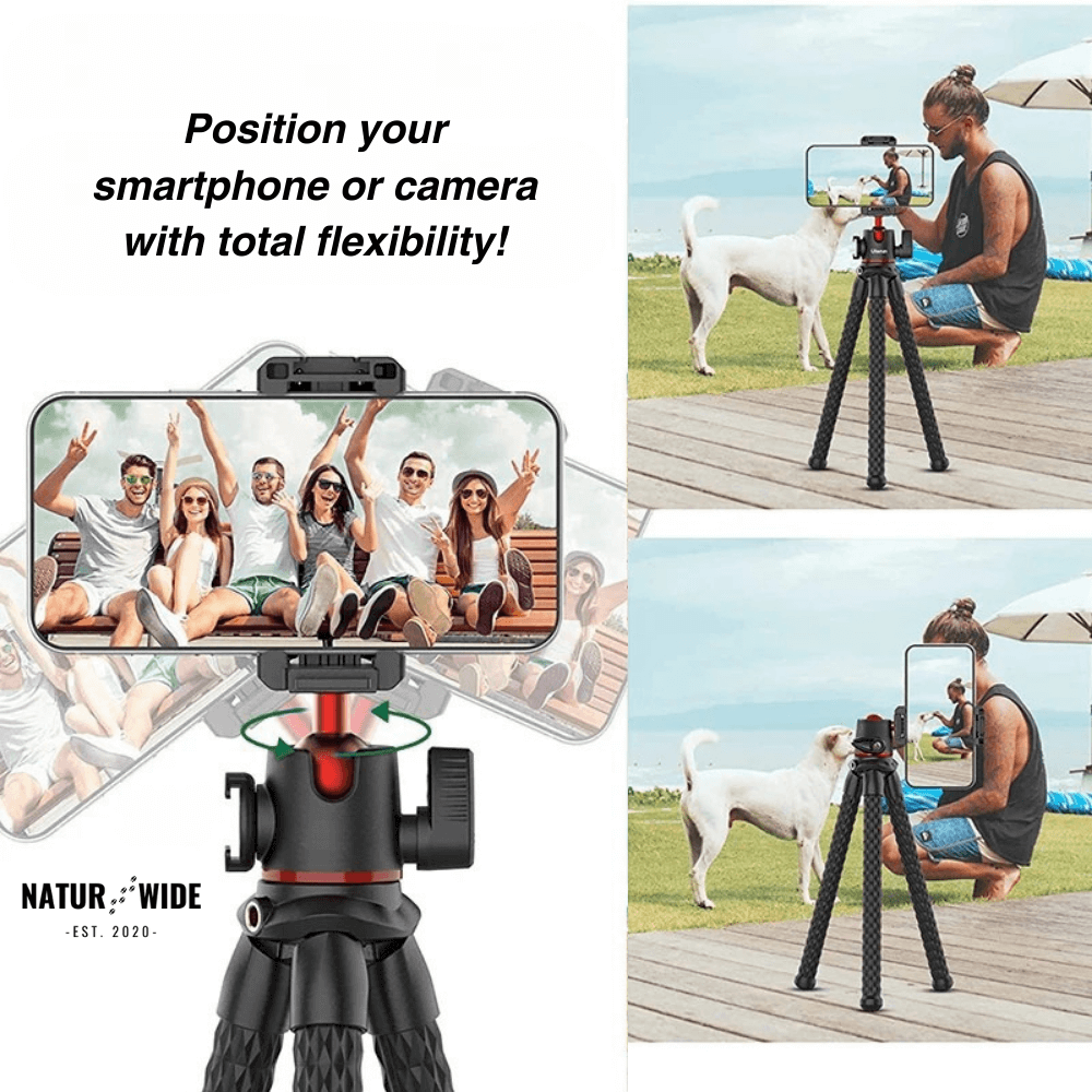 Flexible Octopus Tripod – Versatile for Camera & Smartphone