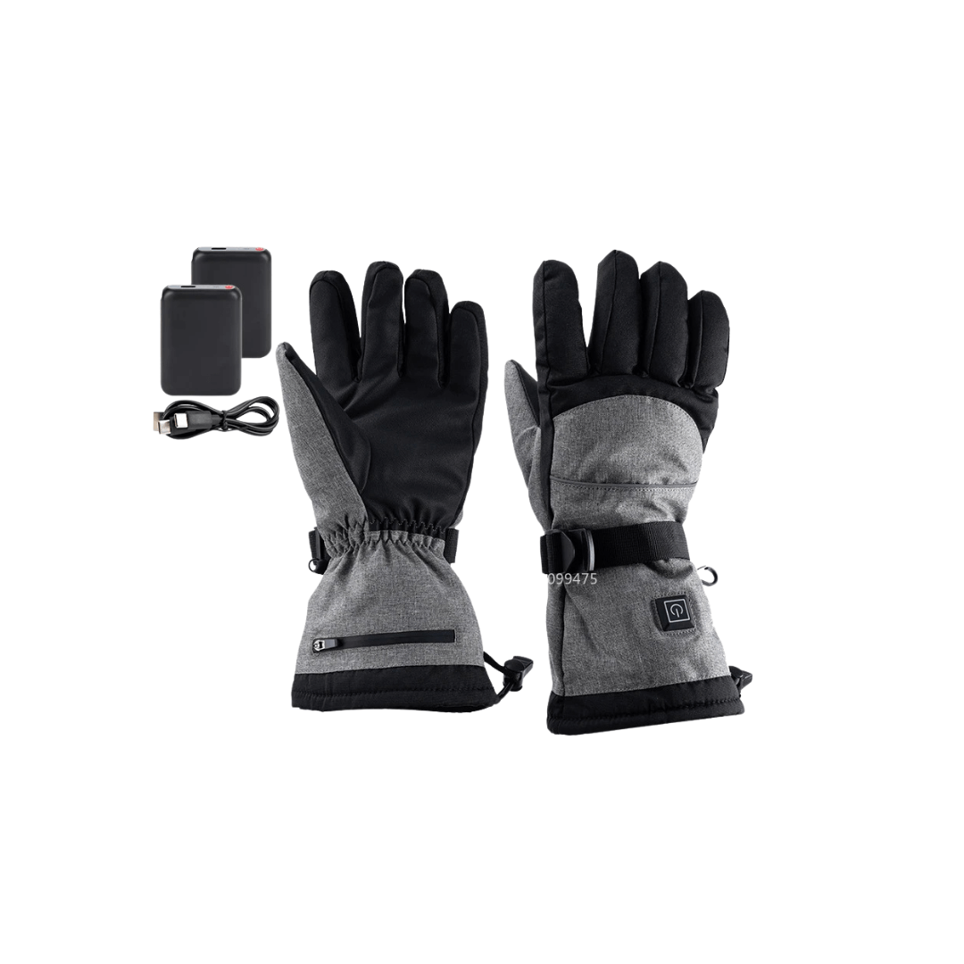 Heated Gloves – 6000mAh Battery, 3 Heat Levels, Waterproof & Windproof