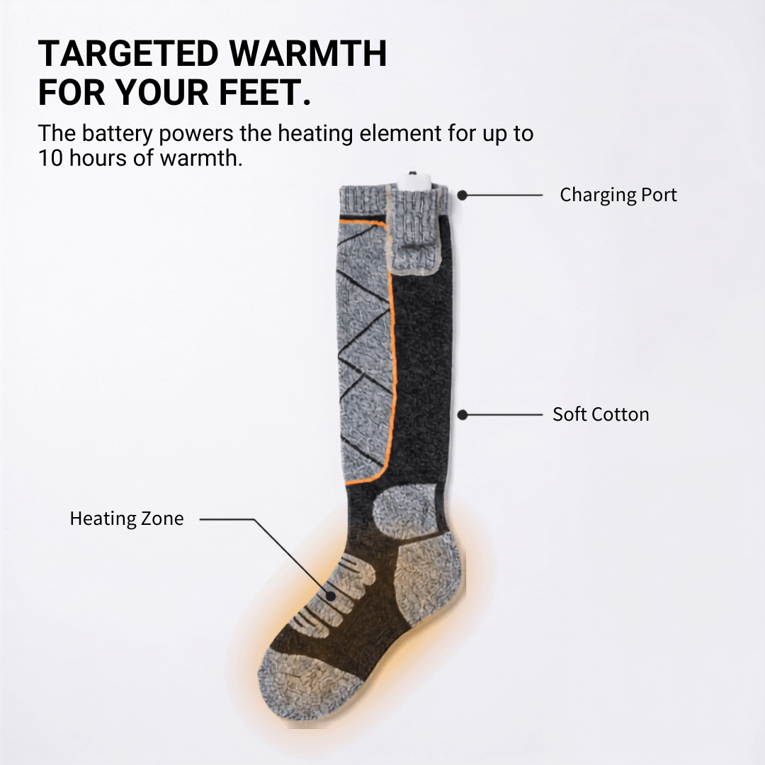 Heated Socks - Winter Sports &amp; Outdoor Warmth