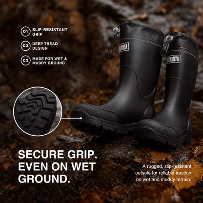 Waterproof Outdoor Rubber Boots Unisex – Slip-Resistant, Durable &amp; Long-Lasting