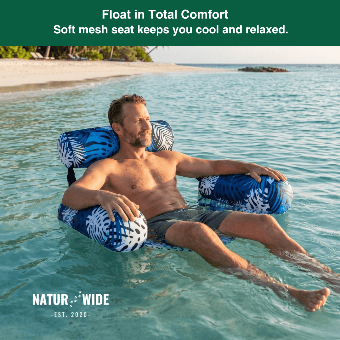Inflatable Pool Hammock Float – Heavy-Duty Water Lounger Chair