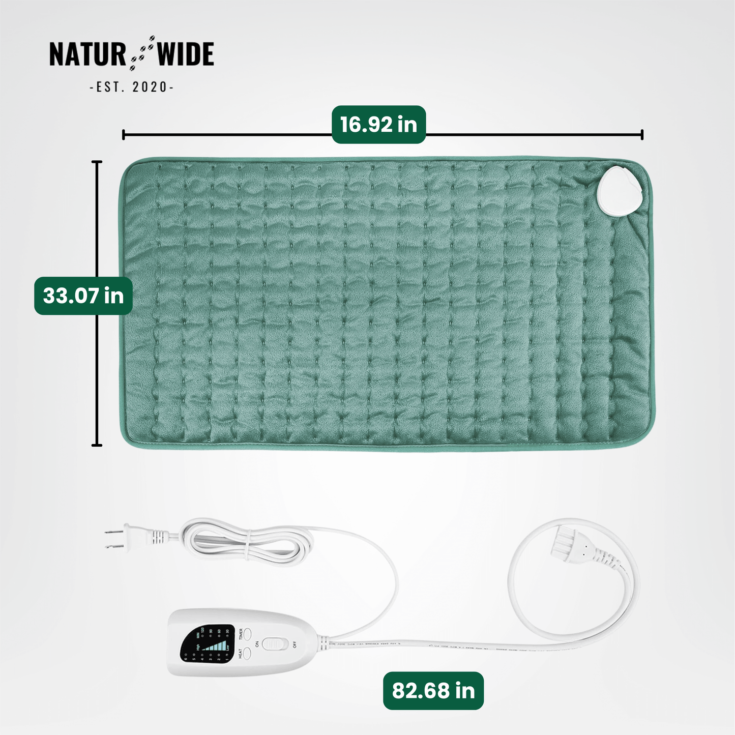 Electric Heating Blanket – Heat Pad for Back, Belly & Legs with 6 Temperature Levels