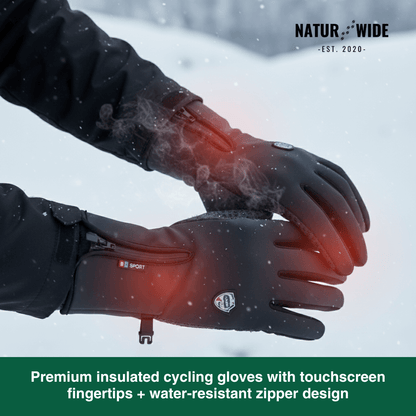 Heated Gloves (Power Bank Powered) – Waterproof & Windproof