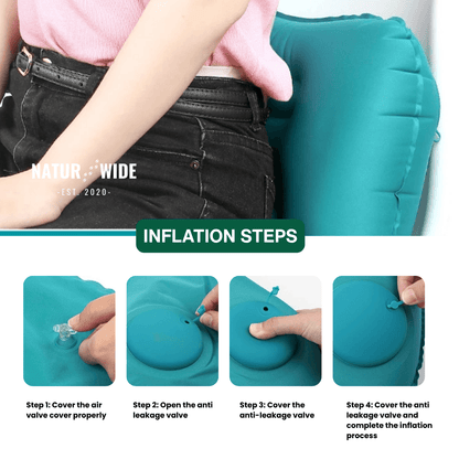 Ultralight Press-to-Inflate Camping Travel Pillow