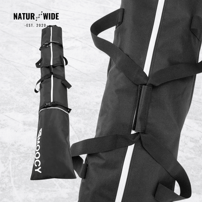 2-Piece Ski Bag Set – Ski Carrier &amp; Boot Bag Combo (Adjustable up to 80")