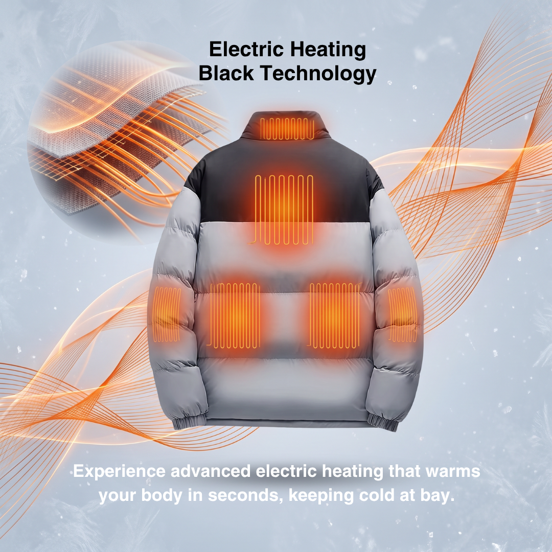 Heated Winter Jacket, 6 Zones & 3 Heat Levels – view 6