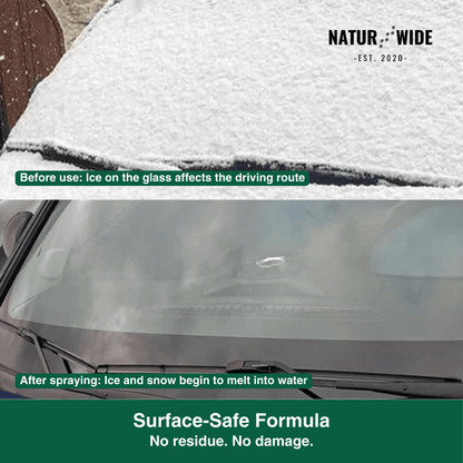 Fast-Acting Car Deicer Spray – Ice &amp; Frost Remover (3.4 fl oz / 100ml)