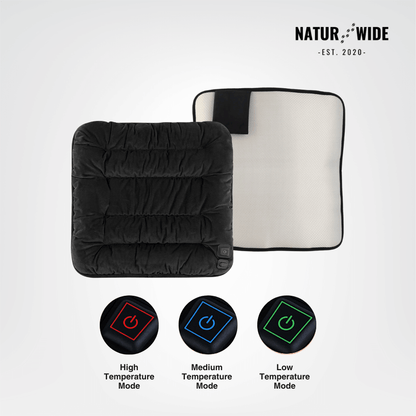 USB Electric Heating Cushion 18" – Heated Pad for Chair, Car &amp; Pets