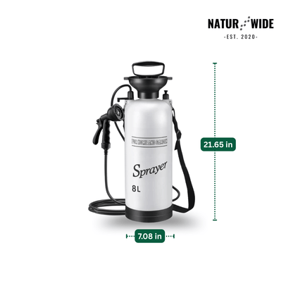 Portable Manual Camping Shower – 3/5/8L Hand Pump with 3m Hose