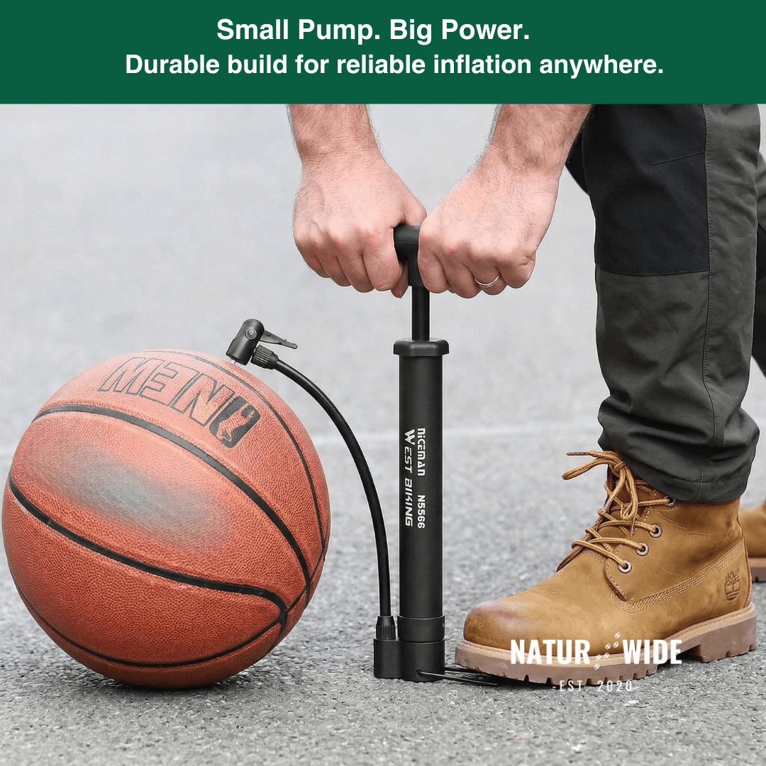80 PSI Manual Floor Bike Pump & Inflator