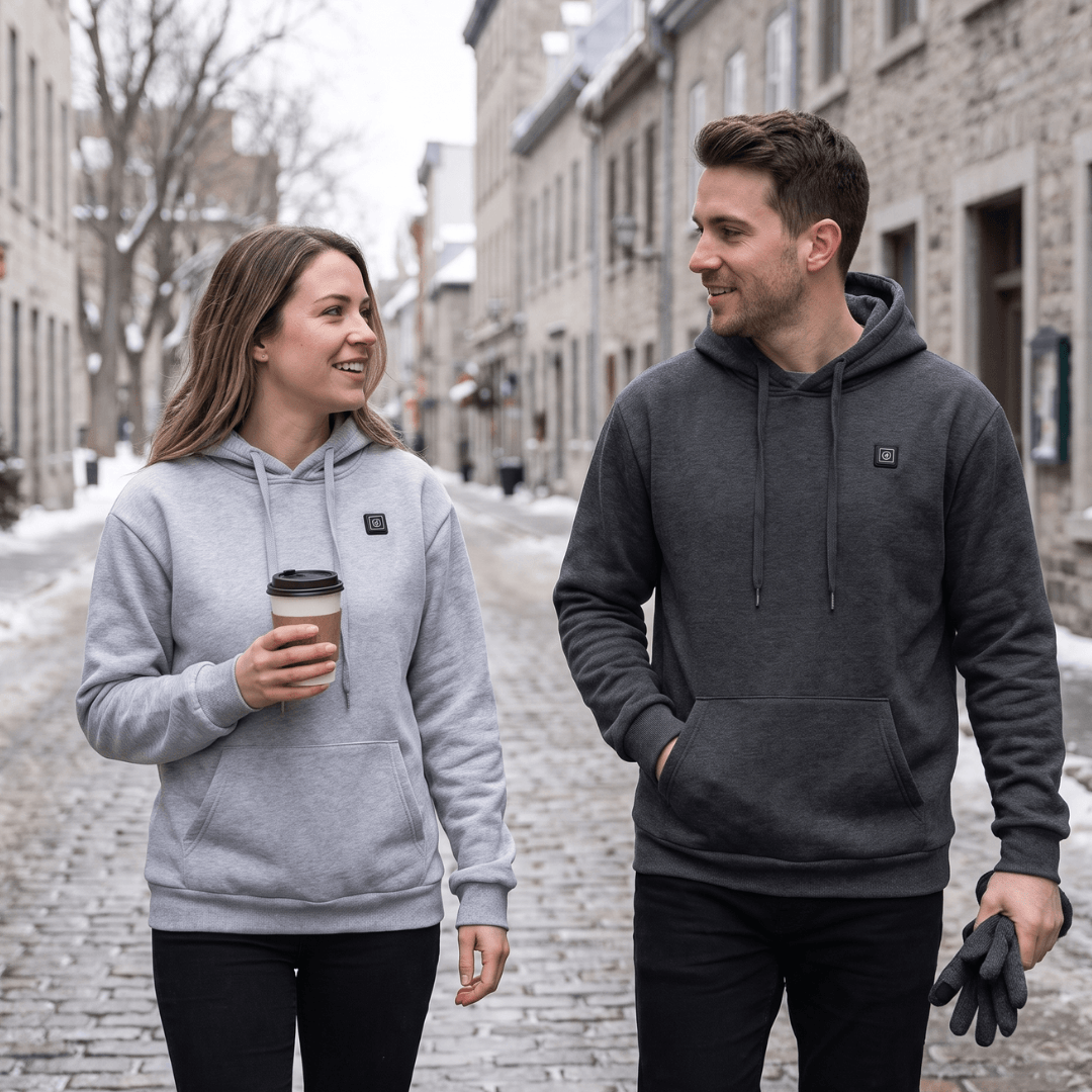 USB Heated Hoodie with Zipper, Unisex – view 14