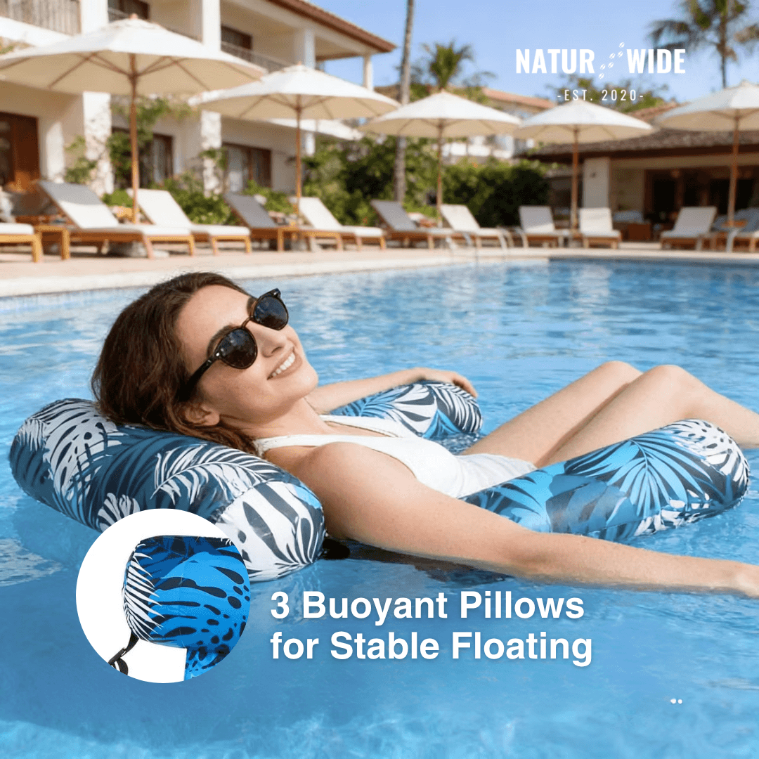 Inflatable Pool Hammock Float – Heavy-Duty Water Lounger Chair