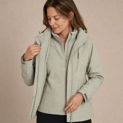 Women's 3-in-1 Waterproof Rain Jacket
