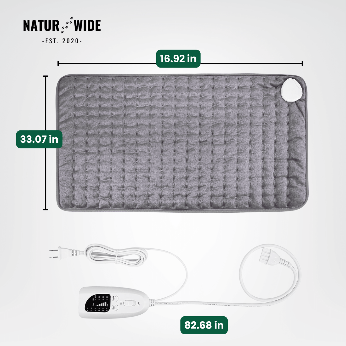 Electric Heating Blanket – Heat Pad for Back, Belly & Legs with 6 Temperature Levels