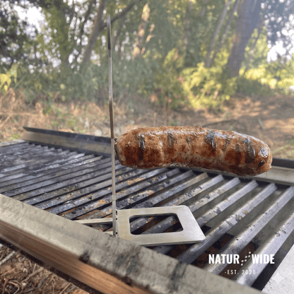 Stainless Steel Sausage Holder BBQ Hot Dog Grill Rack