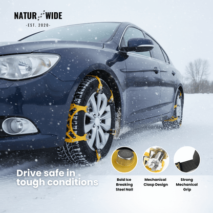 3pcs Snow Tire Chains for Car/SUV/Truck