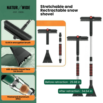 Extendable Snow Shovel & Ice Scraper