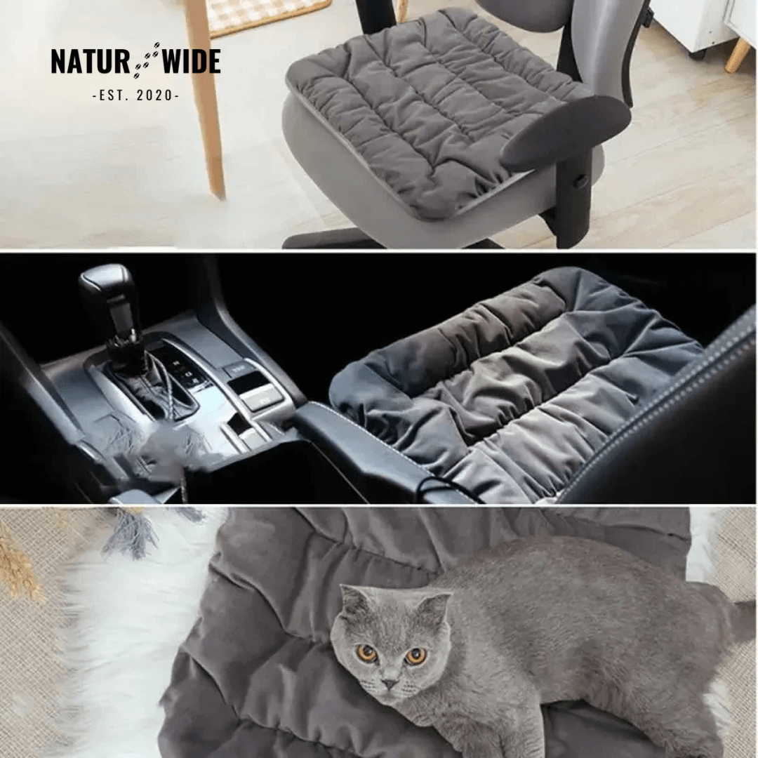 USB Electric Heating Cushion 18" – Heated Pad for Chair, Car &amp; Pets
