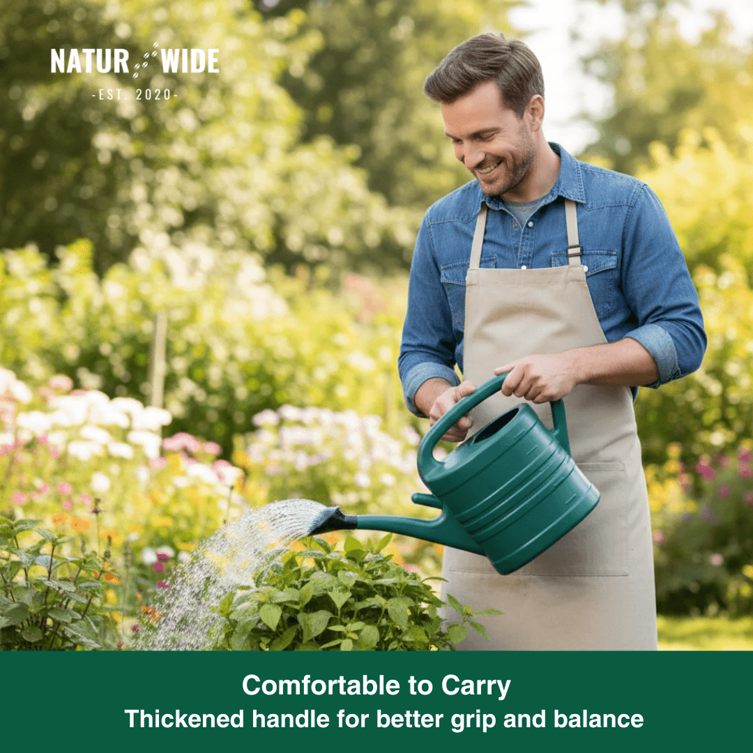 Garden Watering Can 1.3 Gallon – Long Spout & Sprinkler Head