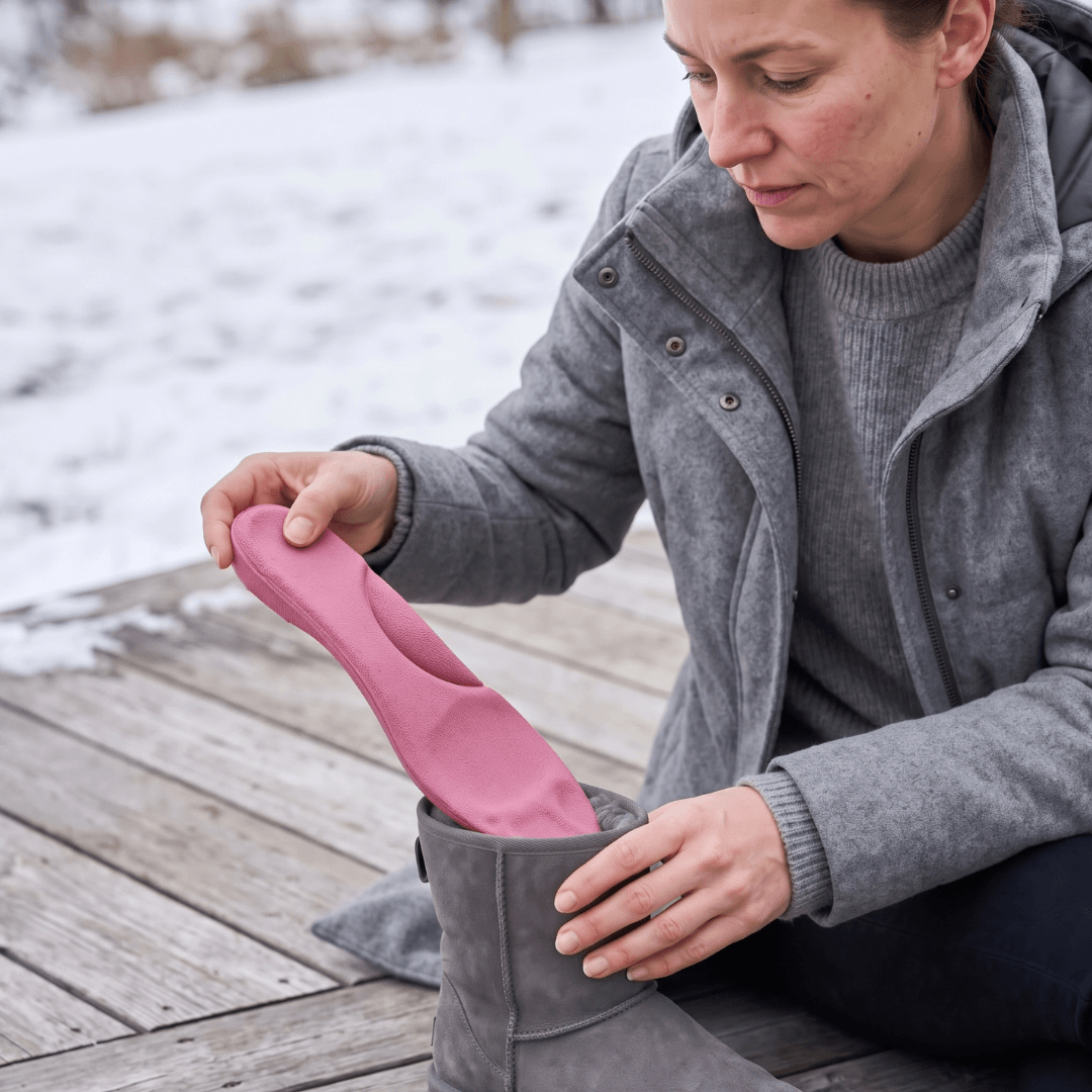 Winter Self-Heating Insoles – Memory Foam, Fur &amp; Extra Warm Shoe Inserts