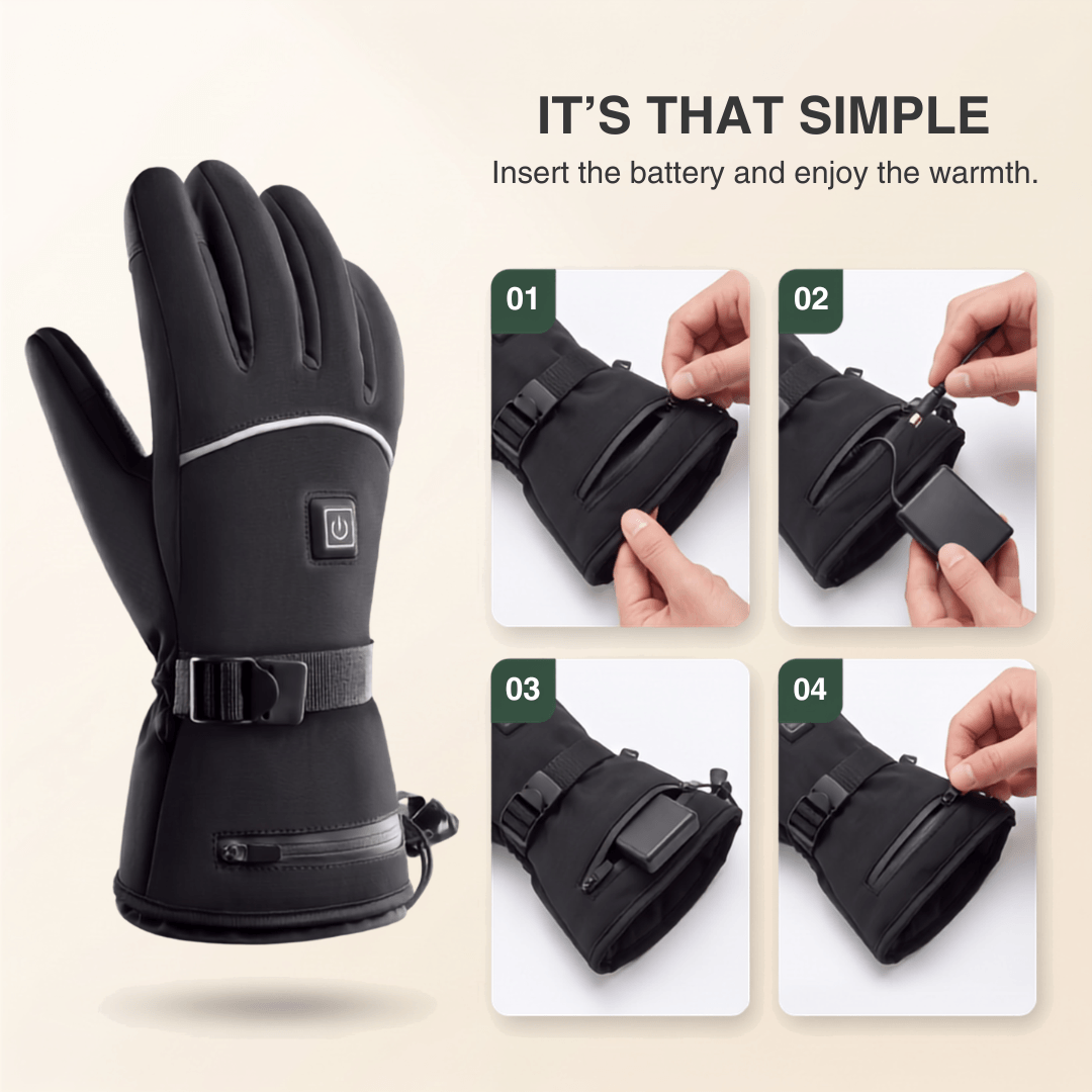 Heated Gloves with Batteries & 3 Heat Levels – view 5