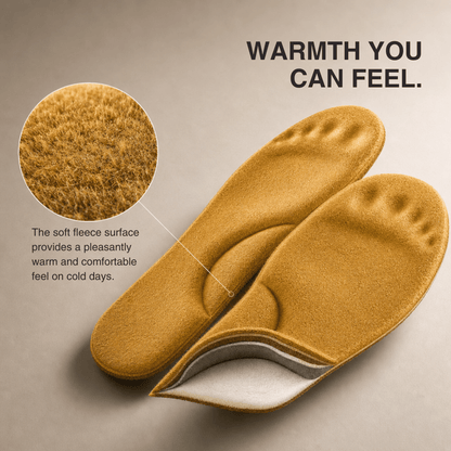 Winter Self-Heating Insoles – Memory Foam, Fur &amp; Extra Warm Shoe Inserts