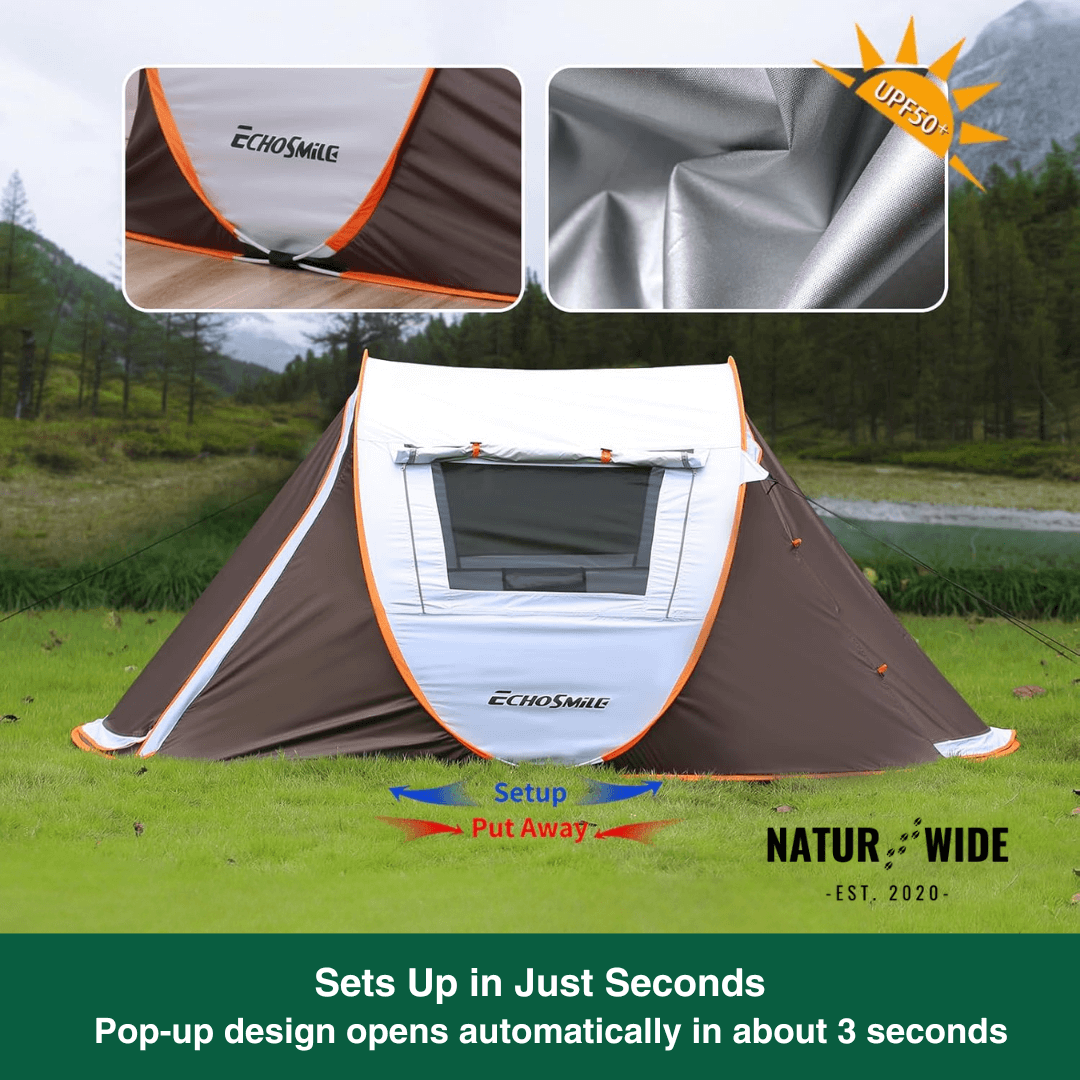 Pop-Up Throw Tent 5-8 Person – Automatic Waterproof Camping Tent