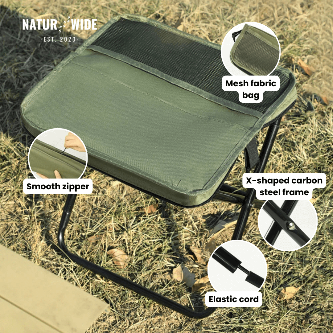 Foldable Camping Stool, 2 lbs, Holds 265 lbs – view 9
