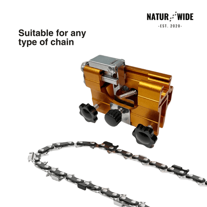 Manual Chainsaw Sharpener Jig – Portable Crank Tool