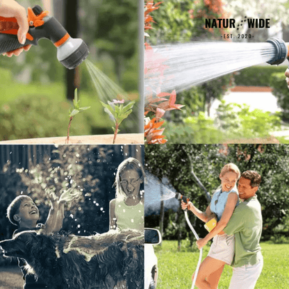 Garden Hose Nozzle 8-in-1 – Non-Slip & Versatile