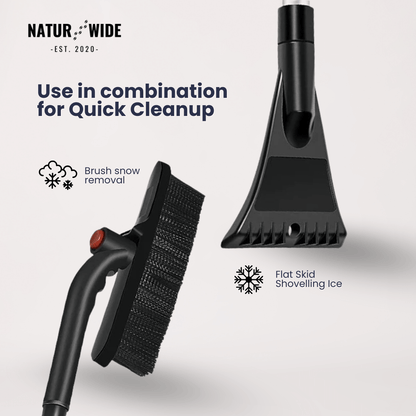 Extendable Snow Shovel & Ice Scraper