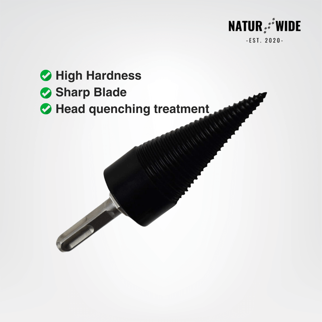 Firewood Splitter Drill Bit 32mm – Wood Splitting Cone