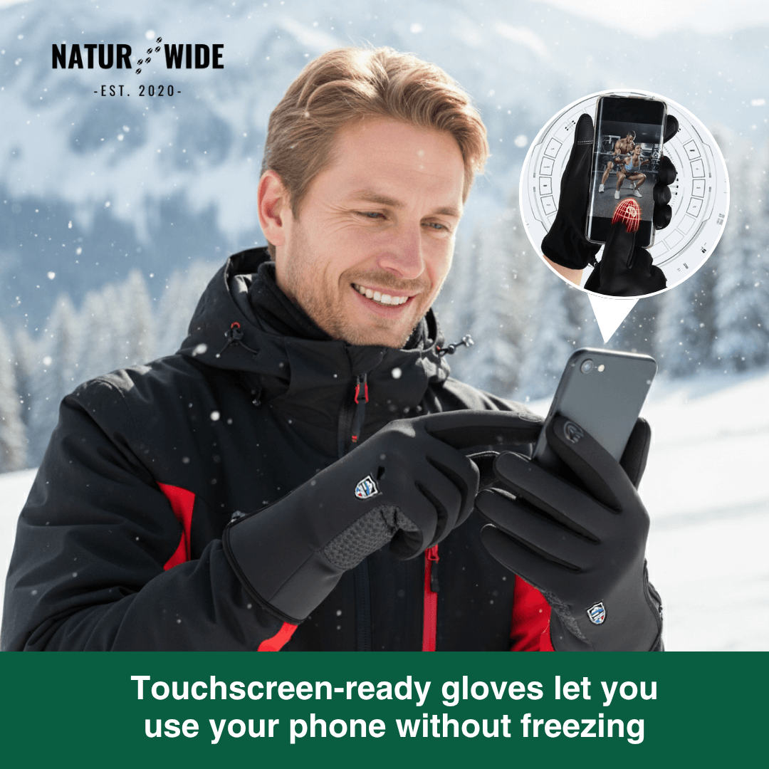 Heated Gloves (Power Bank Powered) – Waterproof & Windproof