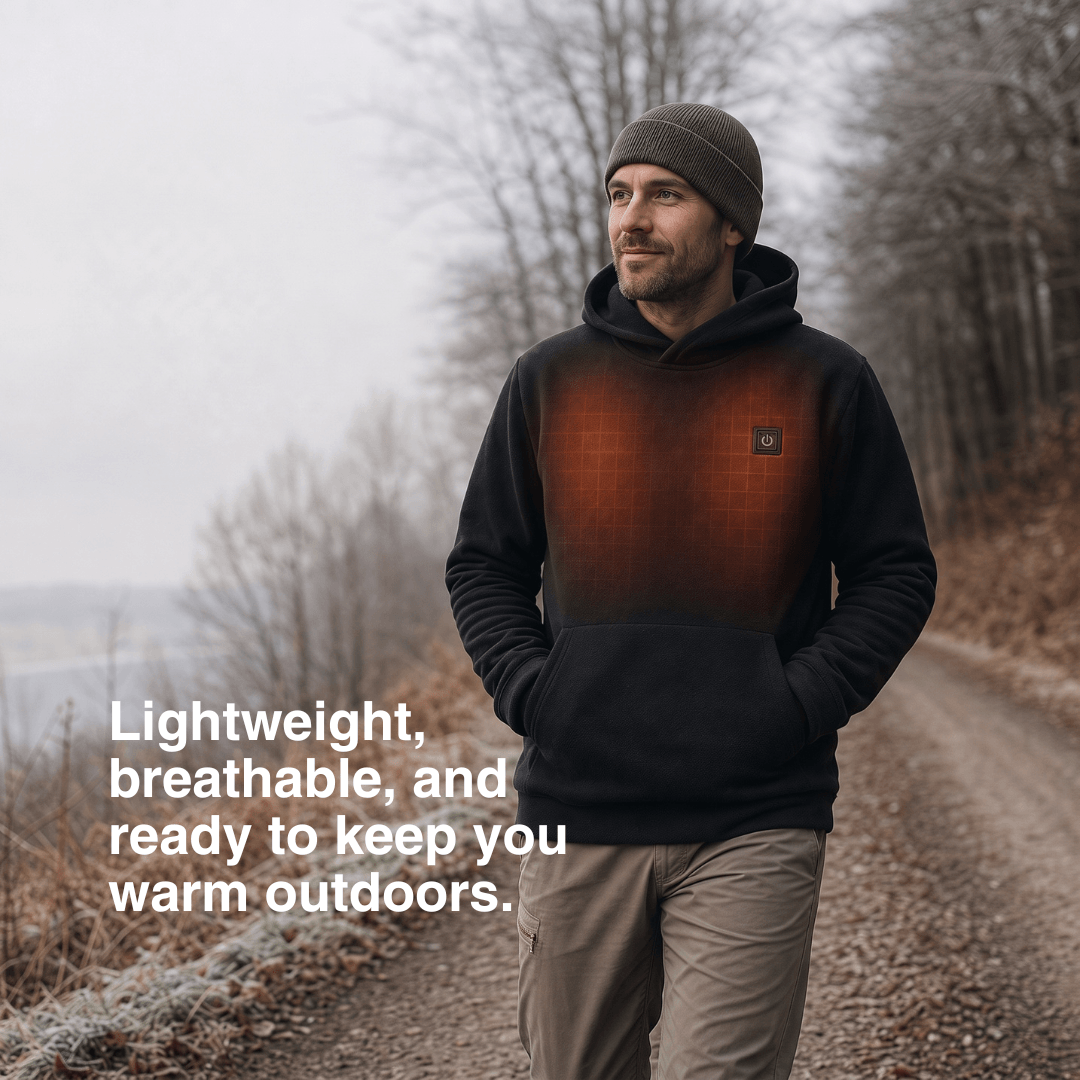 USB Heated Hoodie with Zipper, Unisex – view 11