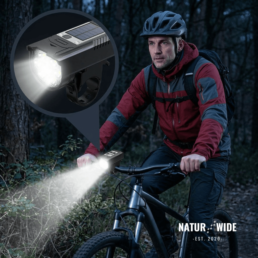 20W Rechargeable 9-LED Bike Headlight & Power Bank