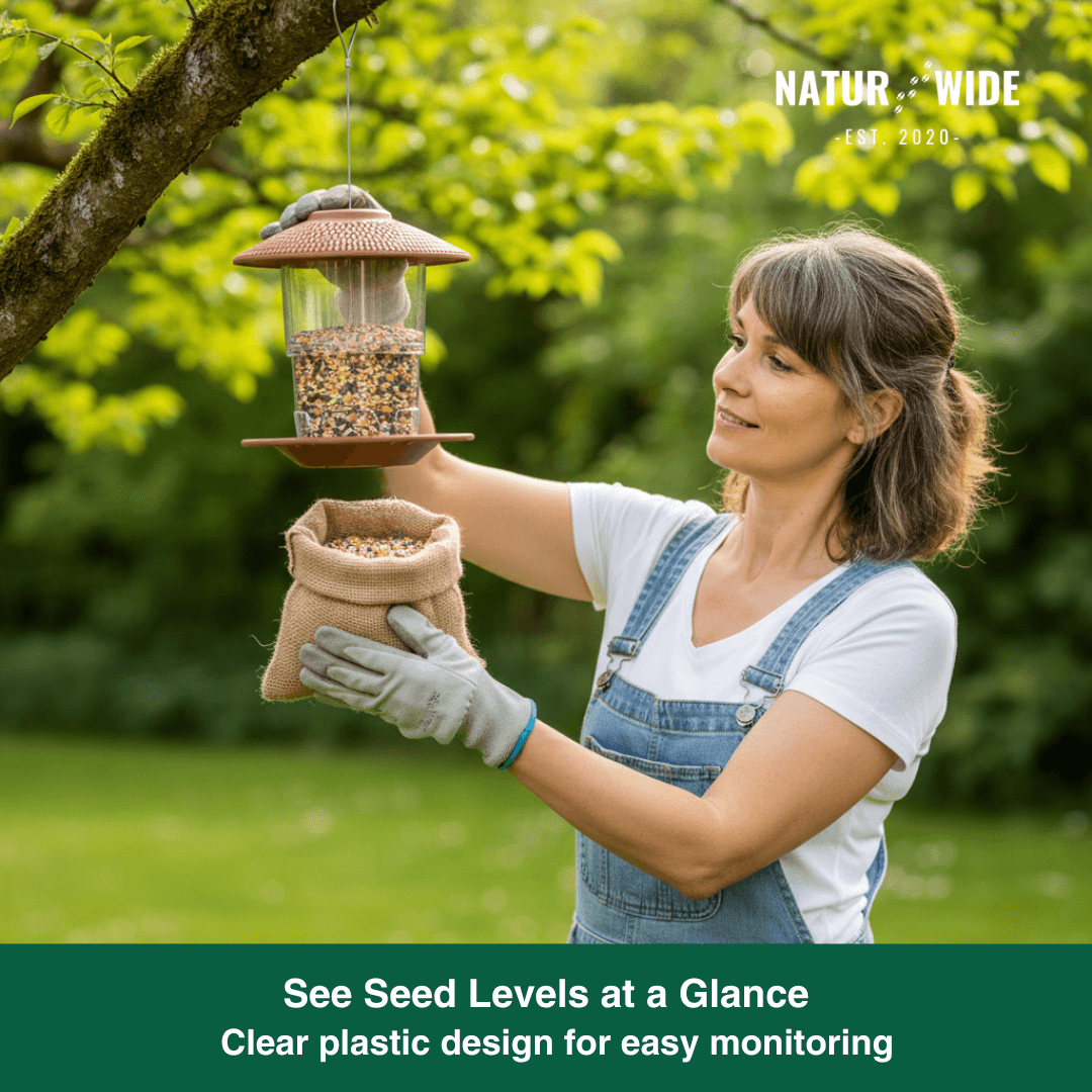 Gazebo Wild Bird Feeder – Hanging Outdoor Seed Station