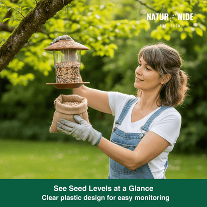 Gazebo Wild Bird Feeder – Hanging Outdoor Seed Station