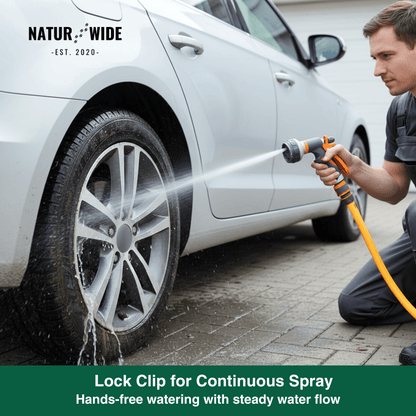 Garden Hose Nozzle 8-in-1 – Non-Slip & Versatile