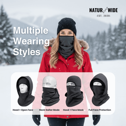 3-in-1 Winter Balaclava – Hat, Scarf &amp; Face Mask