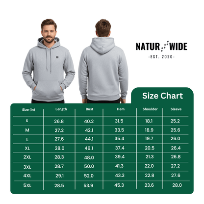 USB Heated Hoodie – Unisex Cotton Zip-Up with Thick Wool Lining