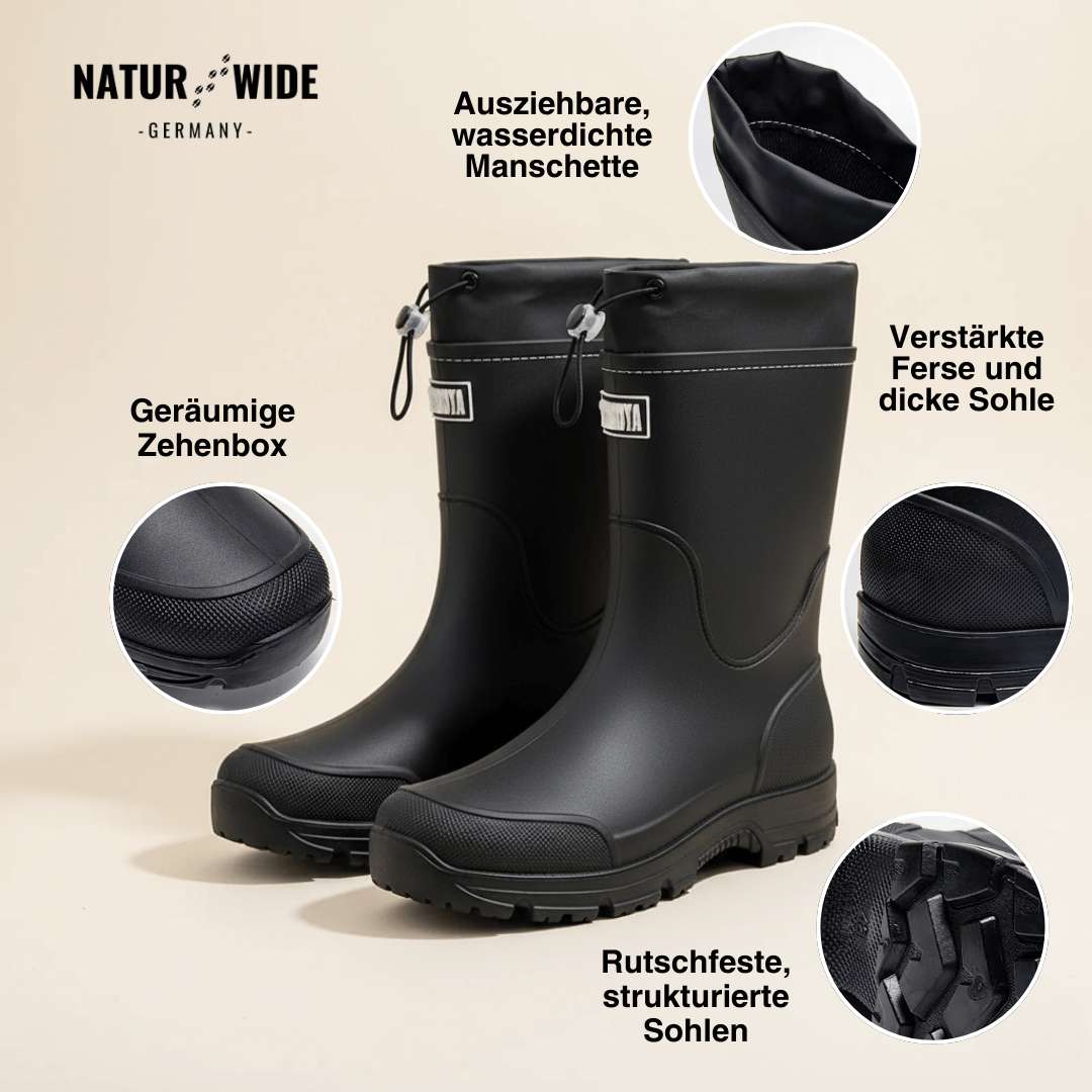 Waterproof Outdoor Rubber Boots Unisex – Slip-Resistant, Durable & Long-Lasting