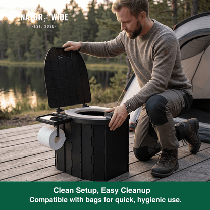 Portable Folding Toilet – Collapsible Camp Toilet for Adults