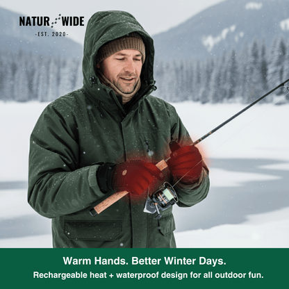 Heated Gloves (Power Bank Powered) – Waterproof & Windproof