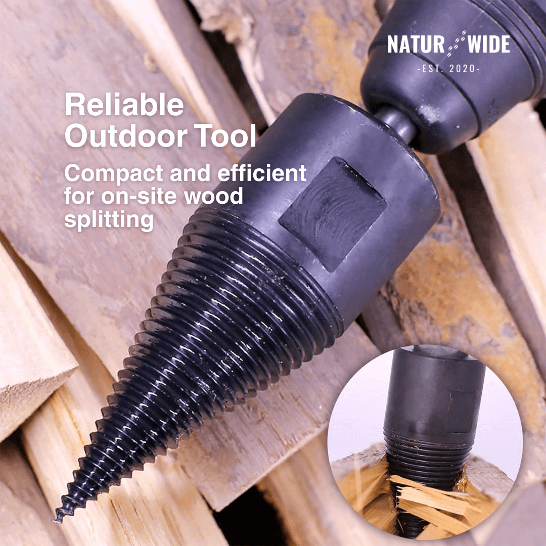 Firewood Splitter Drill Bit 32mm – Wood Splitting Cone