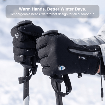 Heated Gloves (Power Bank Powered) – Waterproof &amp; Windproof