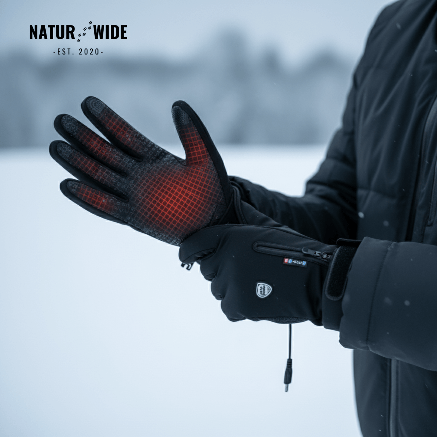 Heated Gloves (Power Bank Powered) – Waterproof & Windproof